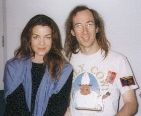 Claudia Christian, who played Ivanova on B5, and me